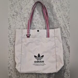 Adidas Cream Tote with Pink Straps